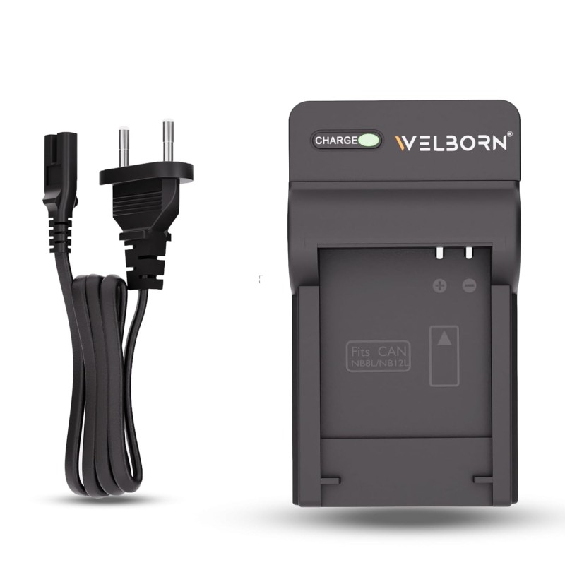 Welborn Camera Battery Charger for Canon NB-8L Battery Compatible with Canon Powershot A2200, A1000, A1200, A3000 is, A3100 is, A3150 is, A3200 is, A3300 is, A3350 is, PC1474 etc. Welborn Camera Battery Charger for Canon NB-8L Battery Compatible with Canon Powershot A2200, A1000, A1200, A3000 is, A3100 is, A3150 is, A3200 is, A3300 is, A3350 is, PC1474 etc.