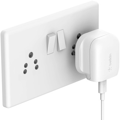Belkin 18W USB Type C Adapter (iPhone Fast Charger for All iPhone 14, iPhone 13, Iphone12 Models, Ipad Pro and Type-C Android Cellular Phones - White Belkin 18W USB Type C Adapter (iPhone Fast Charger for All iPhone 14, iPhone 13, Iphone12 Models, Ipad Pro and Type-C Android Cellular Phones - White