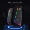 Redragon GS520 Anvil RGB Desktop Speakers, 2.0 Channel PC Computer Stereo Speaker with 6 Colorful LED Modes, Enhanced Sound and Easy-Access Volume Control, USB Powered w/ 3.5mm Cable Redragon GS520 Anvil RGB Desktop Speakers, 2.0 Channel PC Computer Stereo Speaker with 6 Colorful LED Modes, Enhanced Sound and Easy-Access Volume Control, USB Powered w/ 3.5mm Cable