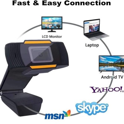 Dailindia HD USB Webcam with Microphone for Computers Laptop, Desktop PC Camera for Streaming, Video Chatting, Video Calling, Conferencing Video Recording