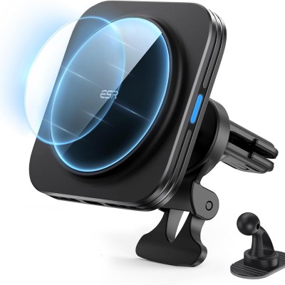 ESR HaloLock 15W Magsafe Car Charger, Wireless Magnetic Car Charger, Magnetic Car Phone Holder Compatible with iPhone 15/15 Plus/15 Pro/15 Pro Max and 14/13/12 Series, Black ESR HaloLock 15W Magsafe Car Charger, Wireless Magnetic Car Charger, Magnetic Car Phone Holder Compatible with iPhone 15/15 Plus/15 Pro/15 Pro Max and 14/13/12 Series, Black