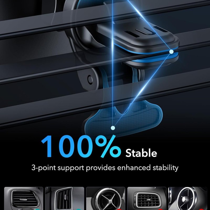 ESR HaloLock 15W Magsafe Car Charger, Wireless Magnetic Car Charger, Magnetic Car Phone Holder Compatible with iPhone 15/15 Plus/15 Pro/15 Pro Max and 14/13/12 Series, Black ESR HaloLock 15W Magsafe Car Charger, Wireless Magnetic Car Charger, Magnetic Car Phone Holder Compatible with iPhone 15/15 Plus/15 Pro/15 Pro Max and 14/13/12 Series, Black