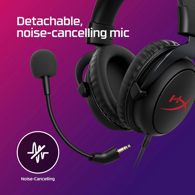 HyperX Cloud Core On-Ear Wired Gaming Headset with Mic for PC, DTS Headpone:X (Black) HyperX Cloud Core On-Ear Wired Gaming Headset with Mic for PC, DTS Headpone:X (Black)