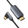 CableCreation Angle 90 Degree Usb Type C To Hdmi Cable 6Ft 4K@60Hz, Support Hdr 18Gbps Compatible With Macbook Pro Air 2020/2018, Ipad Air 2020, Ipad Pro, Lg G7/G8, Galaxy S22 Ultra/S20/S10, Grey CableCreation Angle 90 Degree Usb Type C To Hdmi Cable 6Ft 4K@60Hz, Support Hdr 18Gbps Compatible With Macbook Pro Air 2020/2018, Ipad Air 2020, Ipad Pro, Lg G7/G8, Galaxy S22 Ultra/S20/S10, Grey