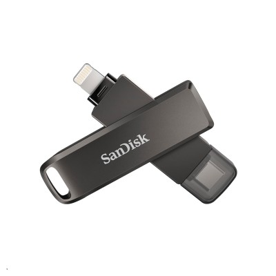 SanDisk 128 GB iXpand USB 3.0 Flash Drive Luxe for iPhone, iPad Pro, MAC Devices, Type-C Android Phone & Other Devices (SDIX70N-128G-GN6NE) SanDisk 128 GB iXpand USB 3.0 Flash Drive Luxe for iPhone, iPad Pro, MAC Devices, Type-C Android Phone & Other Devices (SDIX70N-128G-GN6NE)
