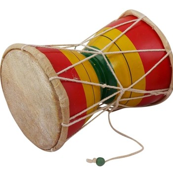 JUAREZ NDM6 Nawaab 6 Inch Damru Hand Percussion Handmade Indian Musical Instrument