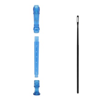 JUAREZ JRF100BL Claró Descant German Style 8 Holes Soprano Recorder Flute with Cleaning Rod Suitable for School Ensembles | Home Practice | Music Classes | Gift, Blue with Cleaning Rod & Case JUAREZ JRF100BL Claró Descant German Style 8 Holes Soprano Recorder Flute with Cleaning Rod Suitable for School Ensembles | Home Practice | Music Classes | Gift, Blue with Cleaning Rod & Case