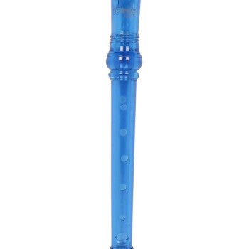 JUAREZ JRF100BL Claró Descant German Style 8 Holes Soprano Recorder Flute with Cleaning Rod Suitable for School Ensembles | Home Practice | Music Classes | Gift, Blue with Cleaning Rod & Case
