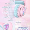 iClever BTH13 Bluetooth Headphones with Mic, Over The Ear Headphone Wireless Cat Ear Unicorn Headphone for Girls Birthday Gift Safe Volume Limited, 45H Playtime, Portable Headset for iPad, Purple iClever BTH13 Bluetooth Headphones with Mic, Over The Ear Headphone Wireless Cat Ear Unicorn Headphone for Girls Birthday Gift Safe Volume Limited, 45H Playtime, Portable Headset for iPad, Purple