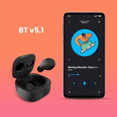 ZEBRONICS Zeb Soundbomb S1 Pro Truly Wireless Bluetooth In Ear Earbuds with Mic ZEBRONICS Zeb Soundbomb S1 Pro Truly Wireless Bluetooth In Ear Earbuds with Mic