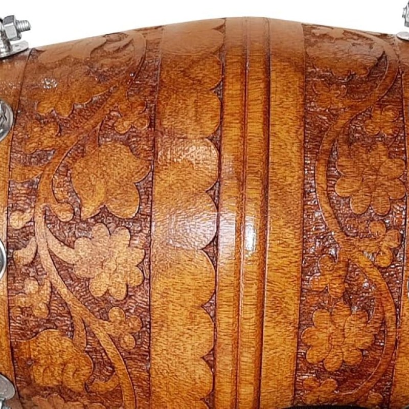 GT manufacturers Wooden Musical Instrument Dholak Drum Nuts & Bolt Carving Design1 With Full tool Kit (Brown) GT manufacturers Wooden Musical Instrument Dholak Drum Nuts & Bolt Carving Design1 With Full tool Kit (Brown)