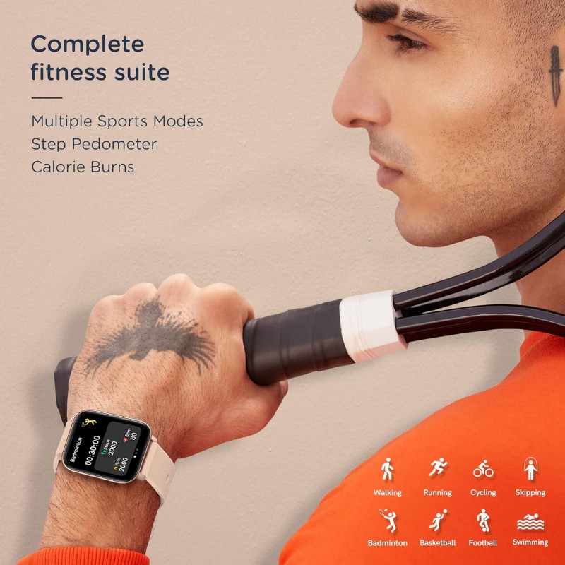 Pebble Pace Pro SmartWatch with 1.7” Bright HD Curved Display,Dedicated Dual Sensors for 24x7 SpO2,HR & BP Monitoring,Multiple Fitness Modes,IP68 Rated (Golden Black),Universal,PFB14 Golden Black Pebble Pace Pro SmartWatch with 1.7” Bright HD Curved Display,Dedicated Dual Sensors for 24x7 SpO2,HR & BP Monitoring,Multiple Fitness Modes,IP68 Rated (Golden Black),Universal,PFB14 Golden Black