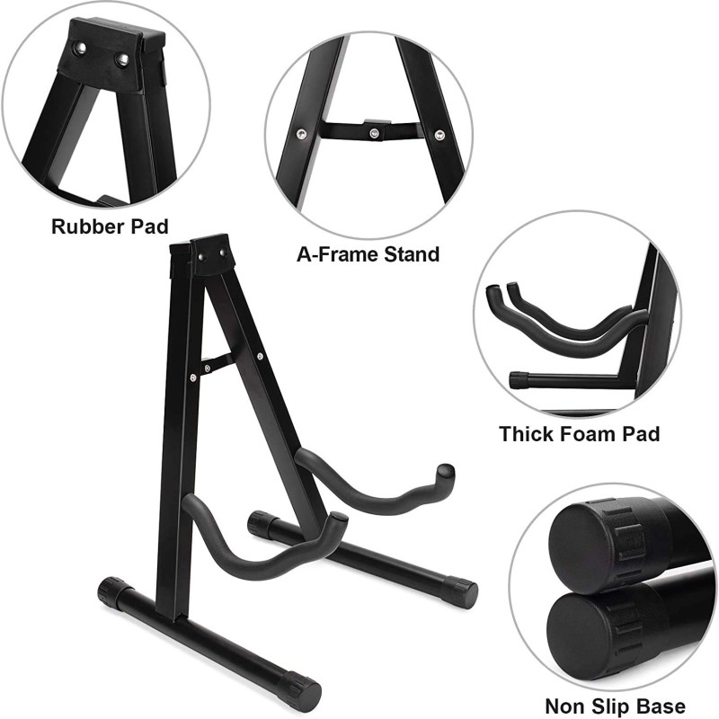 JUAREZ JRGS100 Electric, Bass, Acoustic Guitar Folding Stand JUAREZ JRGS100 Electric, Bass, Acoustic Guitar Folding Stand