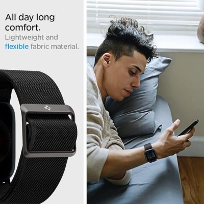 Spigen Lite Fit Fabric Strap for Apple Watch Series 7 (41mm), Series 6/SE/5/4 (40mm) and Series 3/2/1 (38mm) Spigen Lite Fit Fabric Strap for Apple Watch Series 7 (41mm), Series 6/SE/5/4 (40mm) and Series 3/2/1 (38mm)