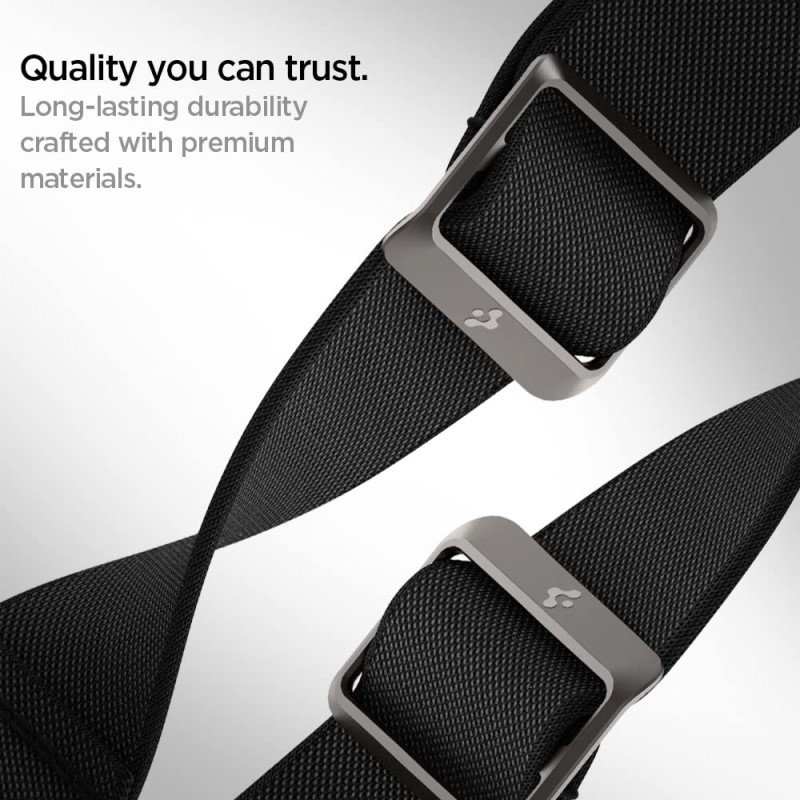 Spigen Lite Fit Fabric Strap For Apple Watch Strap (42Mm, 44Mm, 45Mm, 49Mm) - Black (Watch Not Included), 34.3 mm Spigen Lite Fit Fabric Strap For Apple Watch Strap (42Mm, 44Mm, 45Mm, 49Mm) - Black (Watch Not Included), 34.3 mm