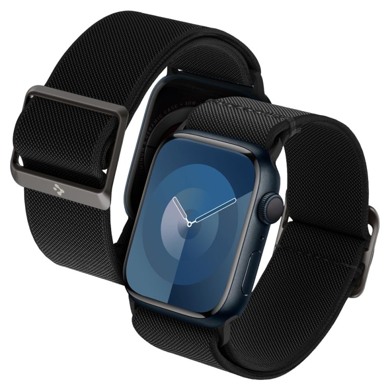Spigen Lite Fit Fabric Strap For Apple Watch Strap (42Mm, 44Mm, 45Mm, 49Mm) - Black (Watch Not Included), 34.3 mm Spigen Lite Fit Fabric Strap For Apple Watch Strap (42Mm, 44Mm, 45Mm, 49Mm) - Black (Watch Not Included), 34.3 mm