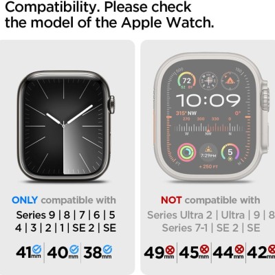 SPIGEN Lite Fit Watch Band Designed for Apple Watch Series 9/8/7 (41mm), Series SE2/6/SE/5/4 (40mm) and Series 3/2/1 (38mm) - Khaki