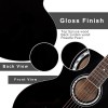 JUAREZ Arpeggio 99.06 cm (39 Inch) Acoustic Guitar Kit, Spruce Top, Rosewood Fretboard & Bridge, Truss Rod, Chrome Die Cast Machine Tuners, Black JUAREZ Arpeggio 99.06 cm (39 Inch) Acoustic Guitar Kit, Spruce Top, Rosewood Fretboard & Bridge, Truss Rod, Chrome Die Cast Machine Tuners, Black