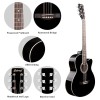 JUAREZ Arpeggio 99.06 cm (39 Inch) Acoustic Guitar Kit, Spruce Top, Rosewood Fretboard & Bridge, Truss Rod, Chrome Die Cast Machine Tuners, Black JUAREZ Arpeggio 99.06 cm (39 Inch) Acoustic Guitar Kit, Spruce Top, Rosewood Fretboard & Bridge, Truss Rod, Chrome Die Cast Machine Tuners, Black