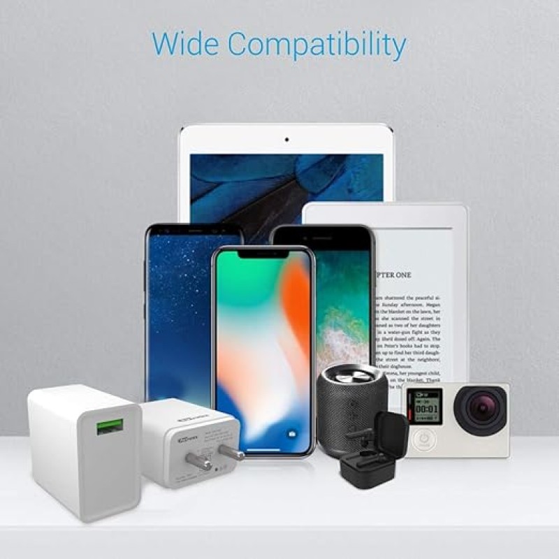 Portronics Adapto ONE POR-1103 3A Fast Charging Adapter with 3M Type C Cable (White) Portronics Adapto ONE POR-1103 3A Fast Charging Adapter with 3M Type C Cable (White)