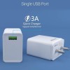 Portronics Adapto ONE POR-1103 3A Fast Charging Adapter with 3M Type C Cable (White) Portronics Adapto ONE POR-1103 3A Fast Charging Adapter with 3M Type C Cable (White)