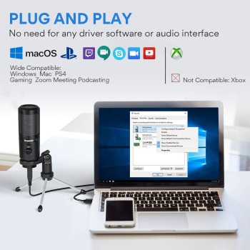 MAONO AU-PM461TR USB Condenser Unidirectional Mic for PC and Singing, Recording Microphone with Mic Gain for Gaming, Podcast, Studio, Vlogging (Black) MAONO AU-PM461TR USB Condenser Unidirectional Mic for PC and Singing, Recording Microphone with Mic Gain for Gaming, Podcast, Studio, Vlogging (Black)