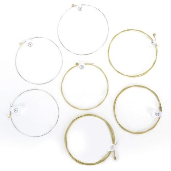 Juarez Extra Light Copper Wound Acoustic Guitar Strings Set � 0.010�0.048 Gauge, 7 Strings (Extra 1st String), Bright Copper Tone, Includes 2 Picks � For All Acoustic Guitars JAGSP300 Juarez Extra Light Copper Wound Acoustic Guitar Strings Set � 0.010�0.048 Gauge, 7 Strings (Extra 1st String), Bright Copper Tone, Includes 2 Picks � For All Acoustic Guitars JAGSP300