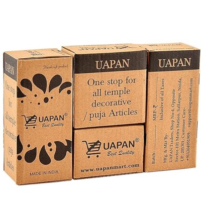 UAPAN Ghungroo White Cotton String (150+150_1.4 CM, Pair)