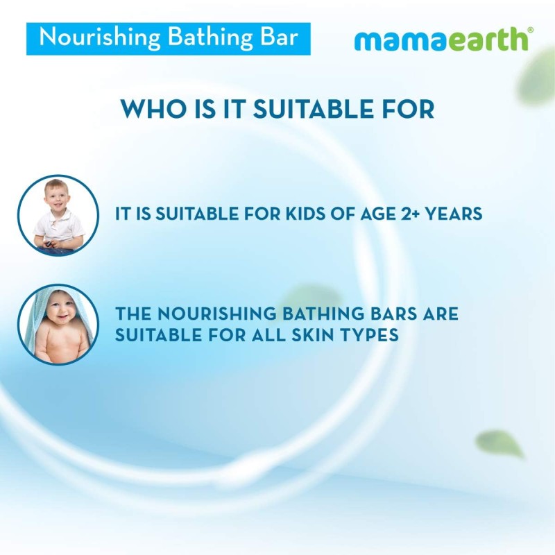 Mamaearth Fruit based Nourishing Clear Bathing Bar Baby Antibacterial Soap with Glycerine,SLS & paraben Free, For 2+ years age Kids – 75g x 5 Mamaearth Fruit based Nourishing Clear Bathing Bar Baby Antibacterial Soap with Glycerine,SLS & paraben Free, For 2+ years age Kids – 75g x 5