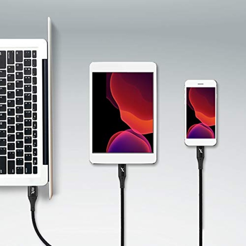 FLiX (Beetel) USB to Lightning Nylon Braided Data Sync & 2A Fast Charging Cable, Made in India, 480Mbps Data Sync, Super strong & Durable Nylon Cable, 1 Meter Long USB Cable (Black)(XCD-L103) FLiX (Beetel) USB to Lightning Nylon Braided Data Sync & 2A Fast Charging Cable, Made in India, 480Mbps Data Sync, Super strong & Durable Nylon Cable, 1 Meter Long USB Cable (Black)(XCD-L103)