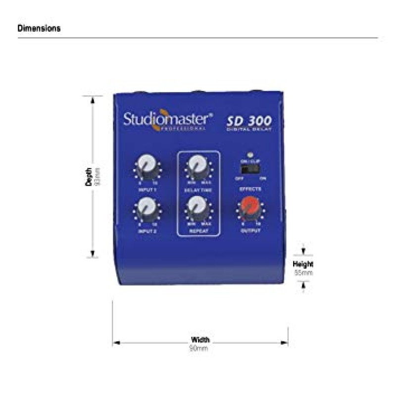 Studiomaster SD 300 with ECHO/DELAY Digital Sound Mixer Studiomaster SD 300 with ECHO/DELAY Digital Sound Mixer