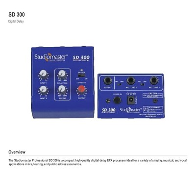 Studiomaster SD 300 with ECHO/DELAY Digital Sound Mixer Studiomaster SD 300 with ECHO/DELAY Digital Sound Mixer