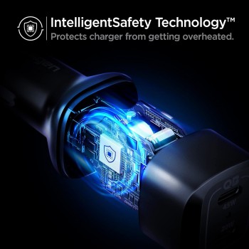 Spigen PC2000 CarCharger Arc.SA Black, USB, Macbook Air, iPad Pro, iPad Air Spigen PC2000 CarCharger Arc.SA Black, USB, Macbook Air, iPad Pro, iPad Air