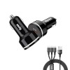 Dyazo 30 Watt Qualcomm 3.0 Fast Charging Dual USB Port CAR Mobile Charger QC 3.0 2.4 A with Free 3 in 1 Cable Fast Charging Compatible with Samsung Galaxy iPhone XR X 8 7 6 5 Moto LG & More Dyazo 30 Watt Qualcomm 3.0 Fast Charging Dual USB Port CAR Mobile Charger QC 3.0 2.4 A with Free 3 in 1 Cable Fast Charging Compatible with Samsung Galaxy iPhone XR X 8 7 6 5 Moto LG & More