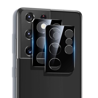 ESR for Samsung Galaxy S21 Ultra Camera Lens Protectors(2021), 2 Pack, Individual Lens Protectors with Aluminum Edging, Military-Grade Protection, Scratch-Resistant, Ultra-thin Tempered Glass, Black ESR for Samsung Galaxy S21 Ultra Camera Lens Protectors(2021), 2 Pack, Individual Lens Protectors with Aluminum Edging, Military-Grade Protection, Scratch-Resistant, Ultra-thin Tempered Glass, Black