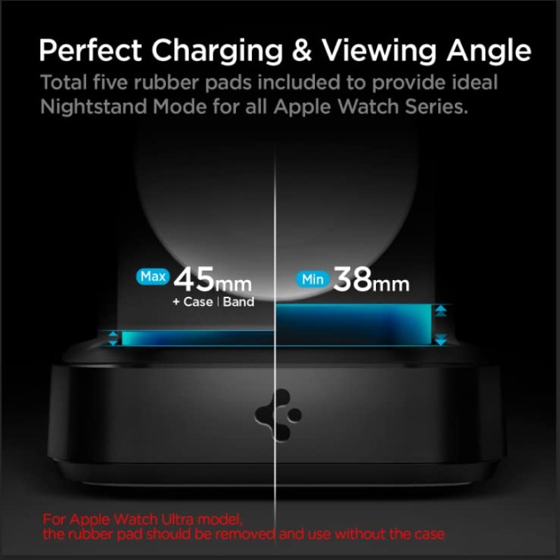 Spigen Pf2002 Apple Watch USB Charger Compatible With All Apple Watch Series - Black Spigen Pf2002 Apple Watch USB Charger Compatible With All Apple Watch Series - Black