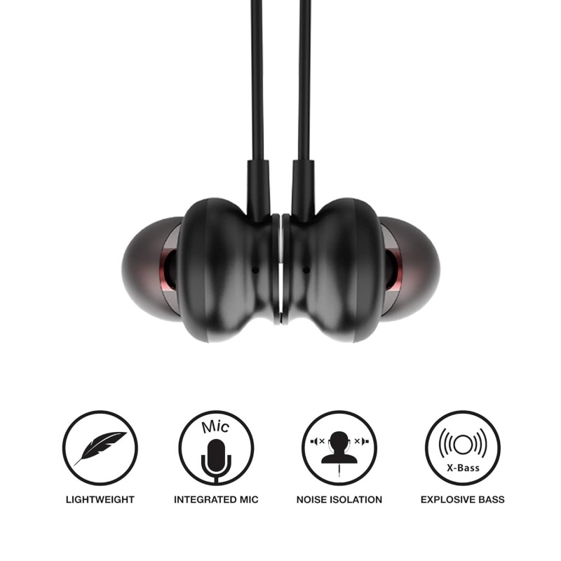 Flix (Beetel) Tone 120 Wired in Ear Earphones with Mic (Black) Flix (Beetel) Tone 120 Wired in Ear Earphones with Mic (Black)