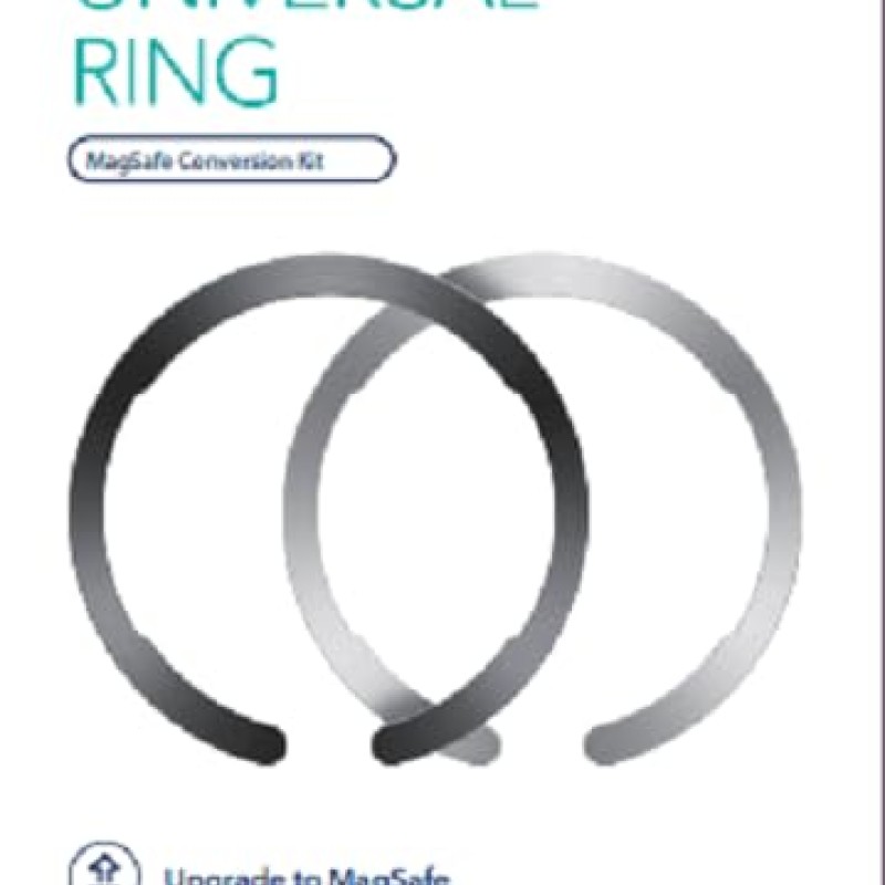 ESR Magnetic Ring 360, Compatible with MagSafe Sticker, Universal Magnetic Kit for iPhone 16/15/14/13/12/11/X Series, Galaxy Samsung and More, 2 Pack, MagSafe Accessories, Black and Silver ESR Magnetic Ring 360, Compatible with MagSafe Sticker, Universal Magnetic Kit for iPhone 16/15/14/13/12/11/X Series, Galaxy Samsung and More, 2 Pack, MagSafe Accessories, Black and Silver