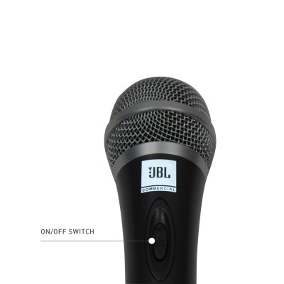 JBL Commercial CSHM10 Handheld Dynamic XLR Unidirectional Microphone With On/Off Switch (Cable Not Included) Black, Medium JBL Commercial CSHM10 Handheld Dynamic XLR Unidirectional Microphone With On/Off Switch (Cable Not Included) Black, Medium