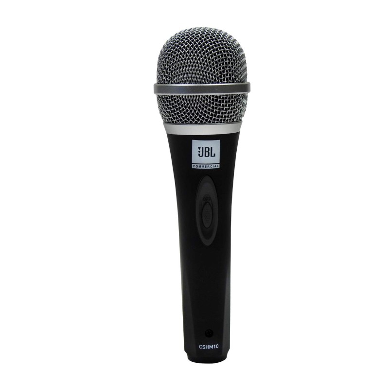 JBL Commercial CSHM10 Handheld Dynamic XLR Unidirectional Microphone With On/Off Switch (Cable Not Included) Black, Medium JBL Commercial CSHM10 Handheld Dynamic XLR Unidirectional Microphone With On/Off Switch (Cable Not Included) Black, Medium