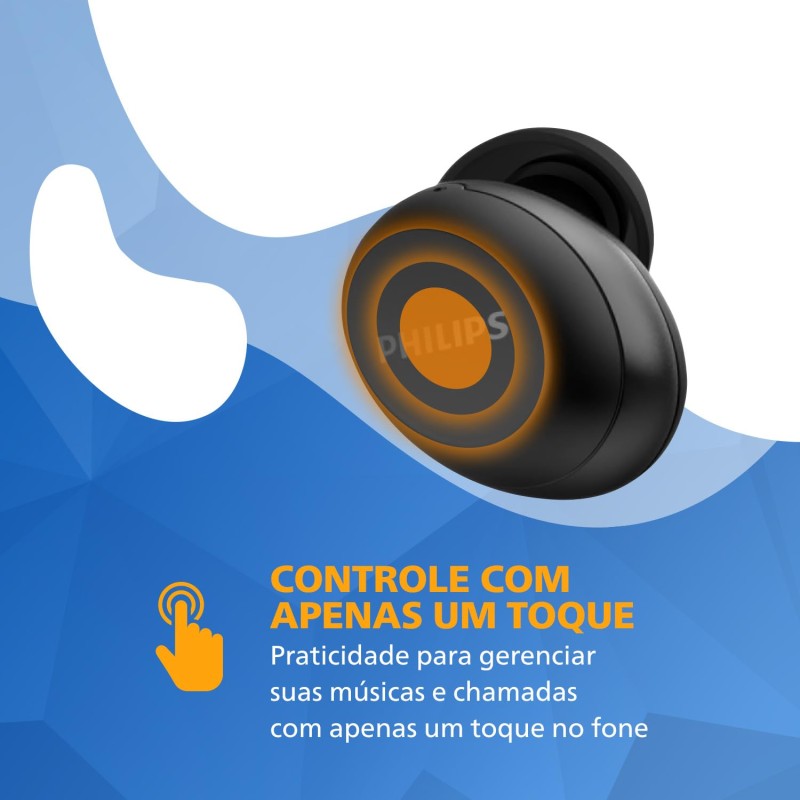 PHILIPS Audio TWS Bluetooth Truly Wireless in Ear Earbuds with Mic IPX5, Touch Control, 18 Hr Playtime (6+12), C-Type Charging (TAT1235, Black) PHILIPS Audio TWS Bluetooth Truly Wireless in Ear Earbuds with Mic IPX5, Touch Control, 18 Hr Playtime (6+12), C-Type Charging (TAT1235, Black)