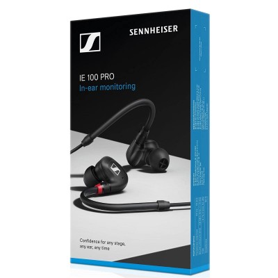 Sennheiser IE 100 Pro-Black in-Ear Monitoring Headphones for Musicians on Stage & Monitoring Sennheiser IE 100 Pro-Black in-Ear Monitoring Headphones for Musicians on Stage & Monitoring