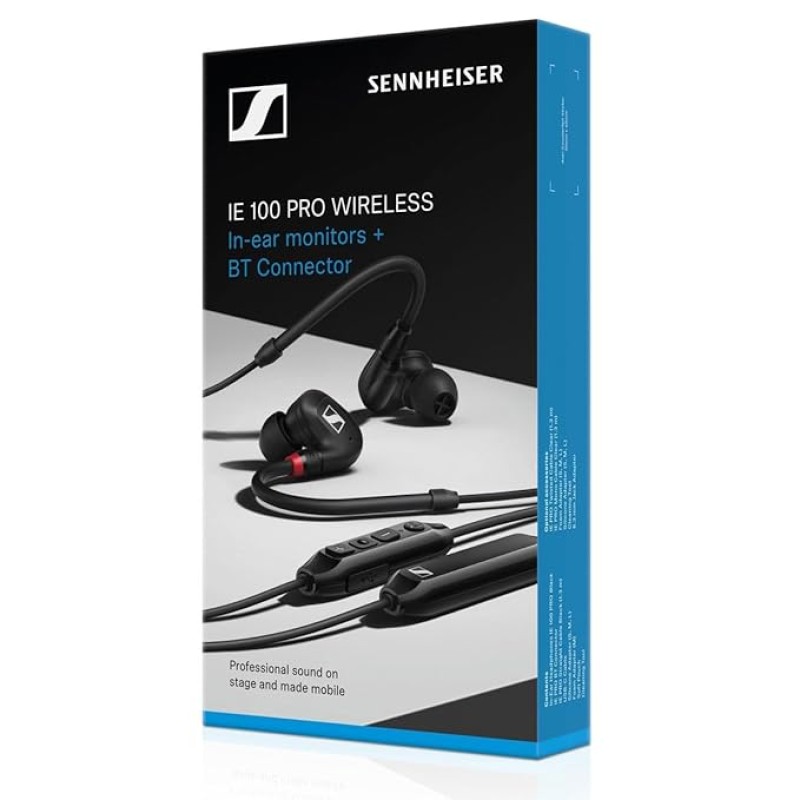Sennheiser Professional Audio Sennheiser Ie 100 Pro Wireless Monitoring In Ear Earphone - Black With Built-In Mic For Your Backcase For Mobile Phone, Pc Or Tablet. Passive Noise Cancellation Sennheiser Professional Audio Sennheiser Ie 100 Pro Wireless Monitoring In Ear Earphone - Black With Built-In Mic For Your Backcase For Mobile Phone, Pc Or Tablet. Passive Noise Cancellation