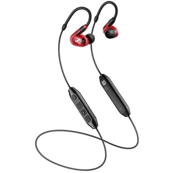 Sennheiser IE 100 PRO Wireless In-Ear Monitoring Earphones | Red | 10hr Battery Life | Detachable Cable | Ideal for Live Performances, Studio Monitoring, DJ Sets & Daily Listening