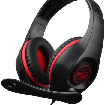 ZEBRONICS Zeb-Grace Wired Over The Ear Headphone with Mic (Black)