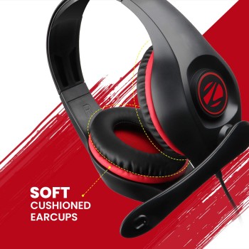 ZEBRONICS Zeb-Grace Wired Over The Ear Headphone with Mic (Black) ZEBRONICS Zeb-Grace Wired Over The Ear Headphone with Mic (Black)