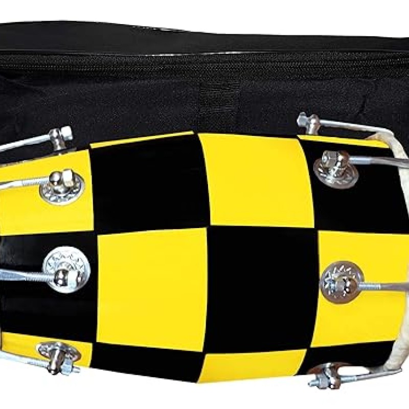 GT manufacture Handmade Wooden 14'' Baby Dholak Nut & Bold Dholak with Cover & Beautyfull chack desine01 (Yellow) GT manufacture Handmade Wooden 14'' Baby Dholak Nut & Bold Dholak with Cover & Beautyfull chack desine01 (Yellow)