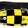 GT manufacture Handmade Wooden 14'' Baby Dholak Nut & Bold Dholak with Cover & Beautyfull chack desine01 (Yellow)
