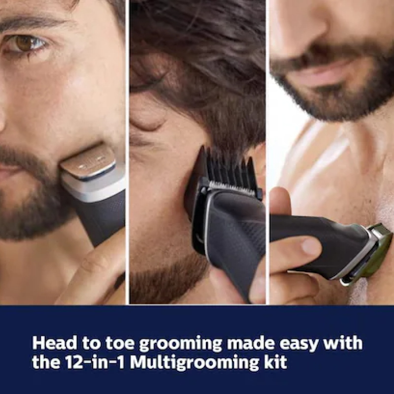 PHILIPS MG5740/15 Trimmer 80 min Runtime 8 Length Settings (Silver) PHILIPS MG5740/15 Trimmer 80 min Runtime 8 Length Settings (Silver)