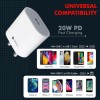 Portronics Adapto 20 Type C 20w Charger for Android,iPhone 14/14 Plus/ 14 Pro/ 14 Pro Max, iPhone 13/13 Pro/13 Pro Max/13 Mini, 12/12 Mini/ 12 Pro Max, iPhone 11 Series with PD 3.0 (White) Portronics Adapto 20 Type C 20w Charger for Android,iPhone 14/14 Plus/ 14 Pro/ 14 Pro Max, iPhone 13/13 Pro/13 Pro Max/13 Mini, 12/12 Mini/ 12 Pro Max, iPhone 11 Series with PD 3.0 (White)